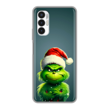 Силиконовый чехол на Tecno Pova 3 с принтом Новый год Силиконовый чехол на Tecno Pova 3 с принтом Новый год