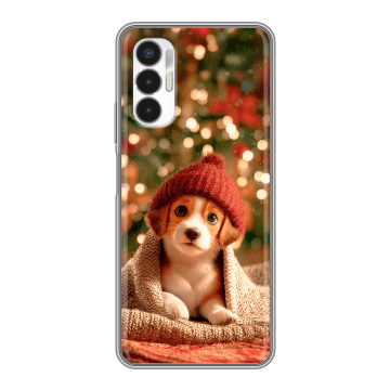 Силиконовый чехол на Tecno Pova 3 с принтом Новый год Силиконовый чехол на Tecno Pova 3 с принтом Новый год