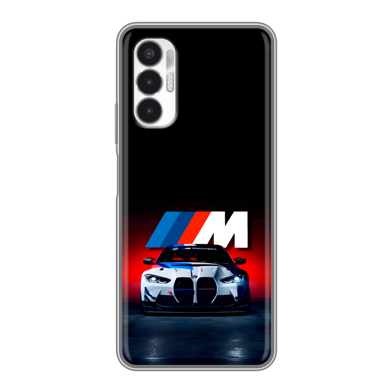 Силиконовый противоударный чехол на Tecno Pova 3 с принтом БМВ BMW Силиконовый противоударный чехол на Tecno Pova 3 с принтом БМВ BMW