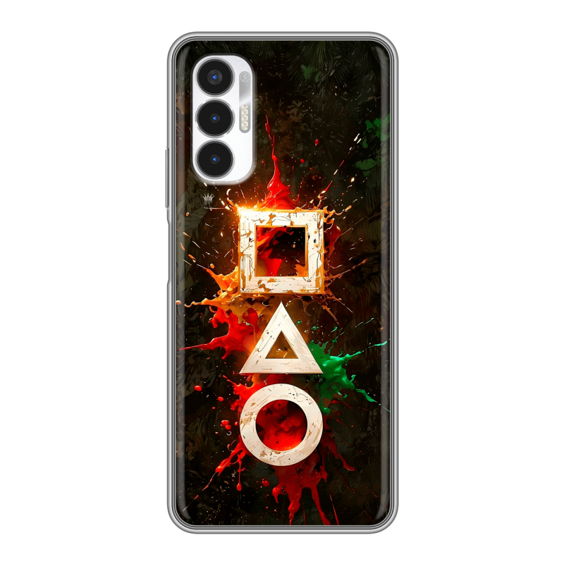 Силиконовый чехол на Tecno Pova 3 с принтом Squid Game Игра кальмара Силиконовый чехол на Tecno Pova 3 с принтом Squid Game Игра кальмара