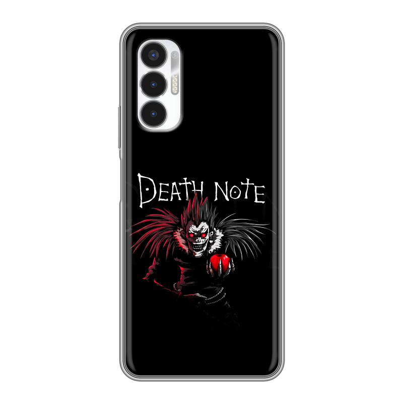 Силиконовый противоударный чехол на Tecno Pova 3 с принтом Death note Тетрадь смерти Силиконовый противоударный чехол на Tecno Pova 3 с принтом Death note Тетрадь смерти