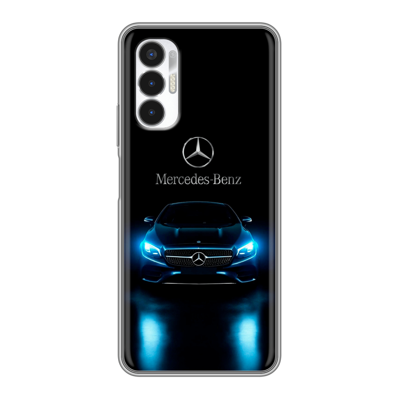 Силиконовый чехол на Tecno Pova 3 с принтом Mercedes Мерседес Силиконовый чехол на Tecno Pova 3 с принтом Mercedes Мерседес