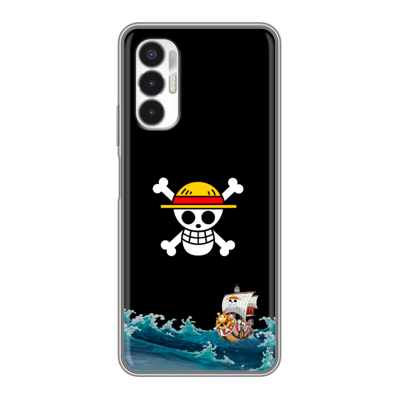 Силиконовый противоударный чехол на Tecno Pova 3 с принтом One Piece Ван Пис Силиконовый противоударный чехол на Tecno Pova 3 с принтом One Piece Ван Пис
