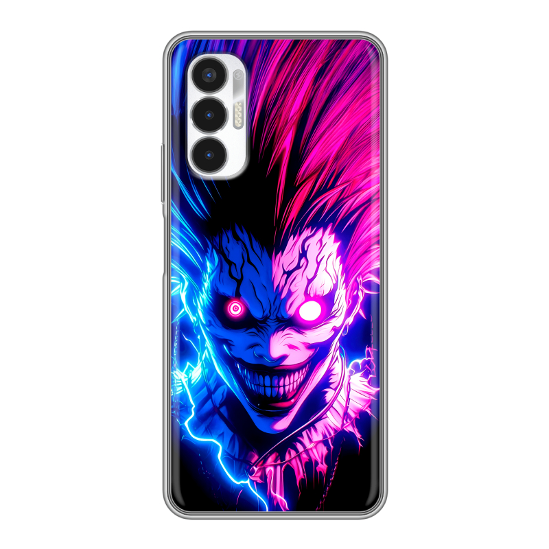 Силиконовый противоударный чехол на Tecno Pova 3 с принтом Death note Тетрадь смерти Силиконовый противоударный чехол на Tecno Pova 3 с принтом Death note Тетрадь смерти