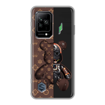 Силиконовый противоударный чехол на Xiaomi Black Shark 5 с принтом Луи робот Силиконовый противоударный чехол на Xiaomi Black Shark 5 с принтом Луи робот