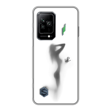 Силиконовый противоударный чехол на Xiaomi Black Shark 5 с принтом Силуэт