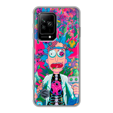 Силиконовый противоударный чехол на Xiaomi Black Shark 5 с принтом Рик и Морти Rick Morty Силиконовый противоударный чехол на Xiaomi Black Shark 5 с принтом Рик и Морти Rick Morty