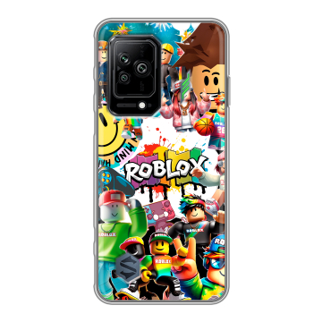 Силиконовый противоударный чехол на Xiaomi Black Shark 5 с принтом Roblox Роблокс Силиконовый противоударный чехол на Xiaomi Black Shark 5 с принтом Roblox Роблокс