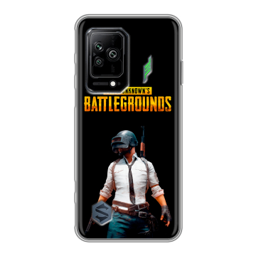 Силиконовый противоударный чехол на Xiaomi Black Shark 5 с принтом PUGB ПАГБ Силиконовый противоударный чехол на Xiaomi Black Shark 5 с принтом PUGB ПАГБ