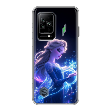 Силиконовый противоударный чехол на Xiaomi Black Shark 5 с принтом Холодное сердце Frozen Силиконовый противоударный чехол на Xiaomi Black Shark 5 с принтом Холодное сердце Frozen