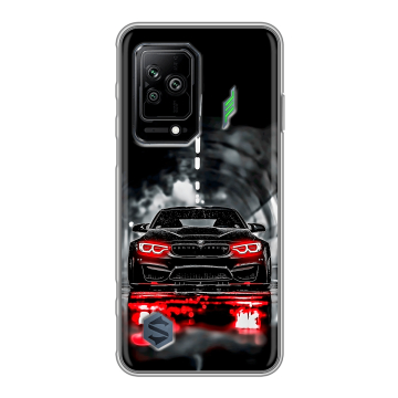Силиконовый противоударный чехол на Xiaomi Black Shark 5 с принтом BMW БМВ Силиконовый противоударный чехол на Xiaomi Black Shark 5 с принтом BMW БМВ