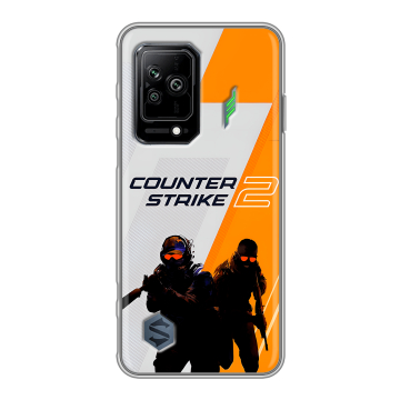 Силиконовый противоударный чехол на Xiaomi Black Shark 5 с принтом Counter Strike Силиконовый противоударный чехол на Xiaomi Black Shark 5 с принтом Counter Strike