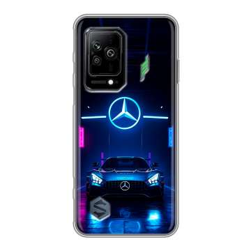 Силиконовый противоударный чехол на Xiaomi Black Shark 5 с принтом Mercedes Мерседес Силиконовый противоударный чехол на Xiaomi Black Shark 5 с принтом Mercedes Мерседес