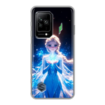 Силиконовый противоударный чехол на Xiaomi Black Shark 5 с принтом Холодное сердце Frozen Силиконовый противоударный чехол на Xiaomi Black Shark 5 с принтом Холодное сердце Frozen
