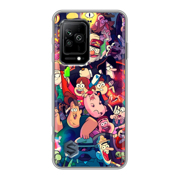 Силиконовый противоударный чехол на Xiaomi Black Shark 5 с принтом Gravity Falls Гравити Фолз Силиконовый противоударный чехол на Xiaomi Black Shark 5 с принтом Gravity Falls Гравити Фолз