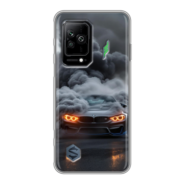 Силиконовый противоударный чехол на Xiaomi Black Shark 5 с принтом BMW БМВ Силиконовый противоударный чехол на Xiaomi Black Shark 5 с принтом BMW БМВ