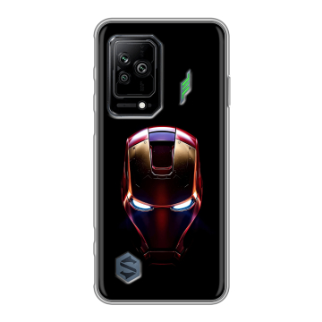 Силиконовый противоударный чехол на Xiaomi Black Shark 5 с принтом IronMan Железный человек Силиконовый противоударный чехол на Xiaomi Black Shark 5 с принтом IronMan Железный человек