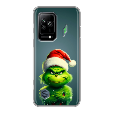 Силиконовый противоударный чехол на Xiaomi Black Shark 5 с принтом Новый год