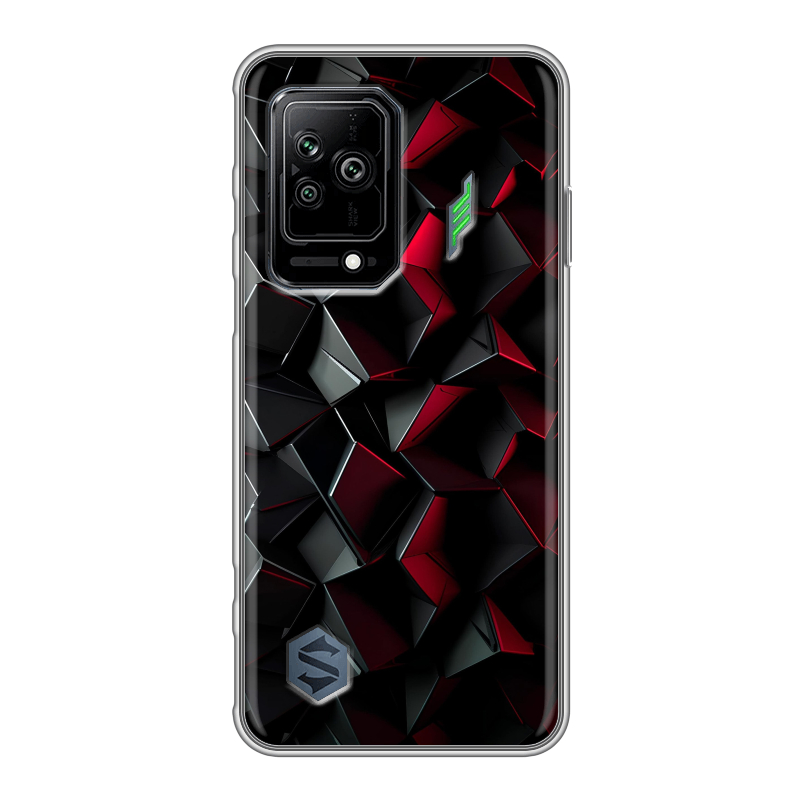 Силиконовый противоударный чехол на Xiaomi Black Shark 5 с принтом Абстракция Силиконовый противоударный чехол на Xiaomi Black Shark 5 с принтом Абстракция