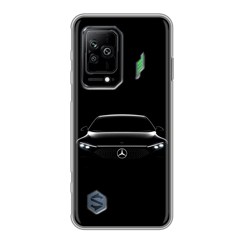Силиконовый противоударный чехол на Xiaomi Black Shark 5 с принтом Mercedes Мерседес Силиконовый противоударный чехол на Xiaomi Black Shark 5 с принтом Mercedes Мерседес