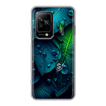 Силиконовый чехол на Xiaomi Black Shark 5 Pro с принтом Листья Силиконовый чехол на Xiaomi Black Shark 5 Pro с принтом Листья