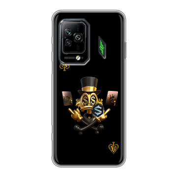 Силиконовый чехол на Xiaomi Black Shark 5 Pro с принтом Золотой скрудж макдак Силиконовый чехол на Xiaomi Black Shark 5 Pro с принтом Золотой скрудж макдак