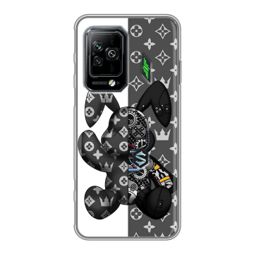 Силиконовый чехол на Xiaomi Black Shark 5 Pro с принтом Луи робот Силиконовый чехол на Xiaomi Black Shark 5 Pro с принтом Луи робот