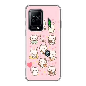 Силиконовый чехол на Xiaomi Black Shark 5 Pro с принтом Hello Kitty Хелоу Кити Силиконовый чехол на Xiaomi Black Shark 5 Pro с принтом Hello Kitty Хелоу Кити