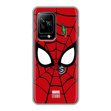 Силиконовый чехол на Xiaomi Black Shark 5 Pro с принтом человек паук spiderman Силиконовый чехол на Xiaomi Black Shark 5 Pro с принтом человек паук spiderman