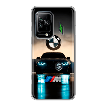 Силиконовый чехол на Xiaomi Black Shark 5 Pro с принтом БМВ BMW Силиконовый чехол на Xiaomi Black Shark 5 Pro с принтом БМВ BMW