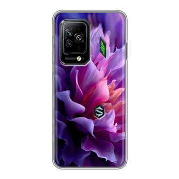 Силиконовый чехол на Xiaomi Black Shark 5 Pro с принтом женский цветы Силиконовый чехол на Xiaomi Black Shark 5 Pro с принтом женский цветы