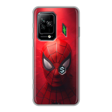 Силиконовый чехол на Xiaomi Black Shark 5 Pro с принтом Spiderman Человек паук Силиконовый чехол на Xiaomi Black Shark 5 Pro с принтом Spiderman Человек паук