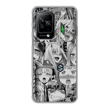 Силиконовый чехол на Xiaomi Black Shark 5 Pro с принтом Ahegao Ахегао Аниме Силиконовый чехол на Xiaomi Black Shark 5 Pro с принтом Ahegao Ахегао Аниме