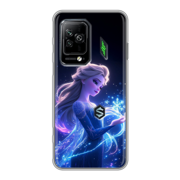 Силиконовый чехол на Xiaomi Black Shark 5 Pro с принтом Холодное сердце Frozen Силиконовый чехол на Xiaomi Black Shark 5 Pro с принтом Холодное сердце Frozen
