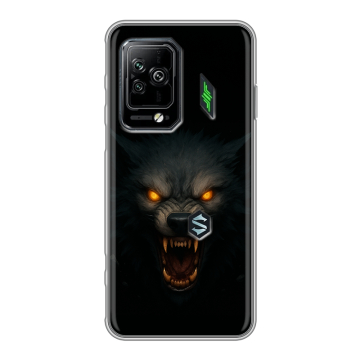 Силиконовый чехол на Xiaomi Black Shark 5 Pro с принтом Волк Силиконовый чехол на Xiaomi Black Shark 5 Pro с принтом Волк