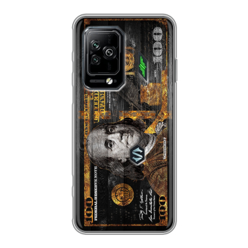 Силиконовый чехол на Xiaomi Black Shark 5 Pro с принтом Доллар деньги Силиконовый чехол на Xiaomi Black Shark 5 Pro с принтом Доллар деньги