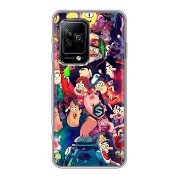 Силиконовый чехол на Xiaomi Black Shark 5 Pro с принтом Gravity Falls Гравити Фолз Силиконовый чехол на Xiaomi Black Shark 5 Pro с принтом Gravity Falls Гравити Фолз