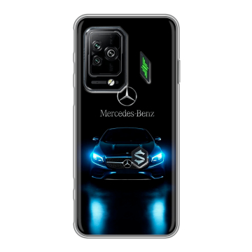 Силиконовый чехол на Xiaomi Black Shark 5 Pro с принтом Mercedes Мерседес Силиконовый чехол на Xiaomi Black Shark 5 Pro с принтом Mercedes Мерседес