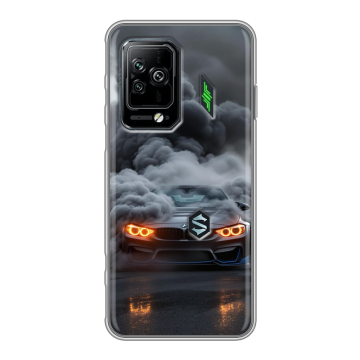 Силиконовый чехол на Xiaomi Black Shark 5 Pro с принтом BMW БМВ Силиконовый чехол на Xiaomi Black Shark 5 Pro с принтом BMW БМВ