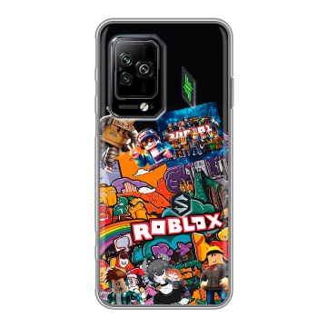Силиконовый чехол на Xiaomi Black Shark 5 Pro с принтом Roblox Роблокс Силиконовый чехол на Xiaomi Black Shark 5 Pro с принтом Roblox Роблокс