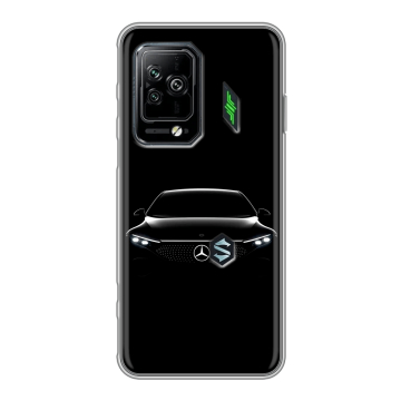 Силиконовый чехол на Xiaomi Black Shark 5 Pro с принтом Mercedes Мерседес Силиконовый чехол на Xiaomi Black Shark 5 Pro с принтом Mercedes Мерседес