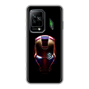Силиконовый чехол на Xiaomi Black Shark 5 Pro с принтом IronMan Железный человек Силиконовый чехол на Xiaomi Black Shark 5 Pro с принтом IronMan Железный человек