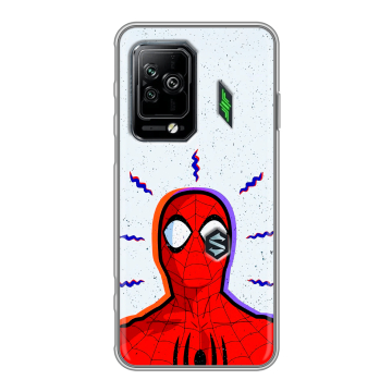 Силиконовый чехол на Xiaomi Black Shark 5 Pro с принтом Spiderman Человек паук Силиконовый чехол на Xiaomi Black Shark 5 Pro с принтом Spiderman Человек паук
