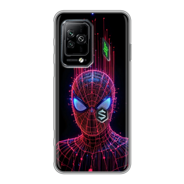 Силиконовый чехол на Xiaomi Black Shark 5 Pro с принтом Spiderman Человек паук Силиконовый чехол на Xiaomi Black Shark 5 Pro с принтом Spiderman Человек паук