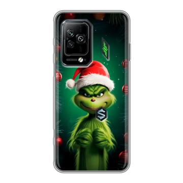 Силиконовый чехол на Xiaomi Black Shark 5 Pro с принтом Гринч Новый год Рождество Силиконовый чехол на Xiaomi Black Shark 5 Pro с принтом Гринч Новый год Рождество