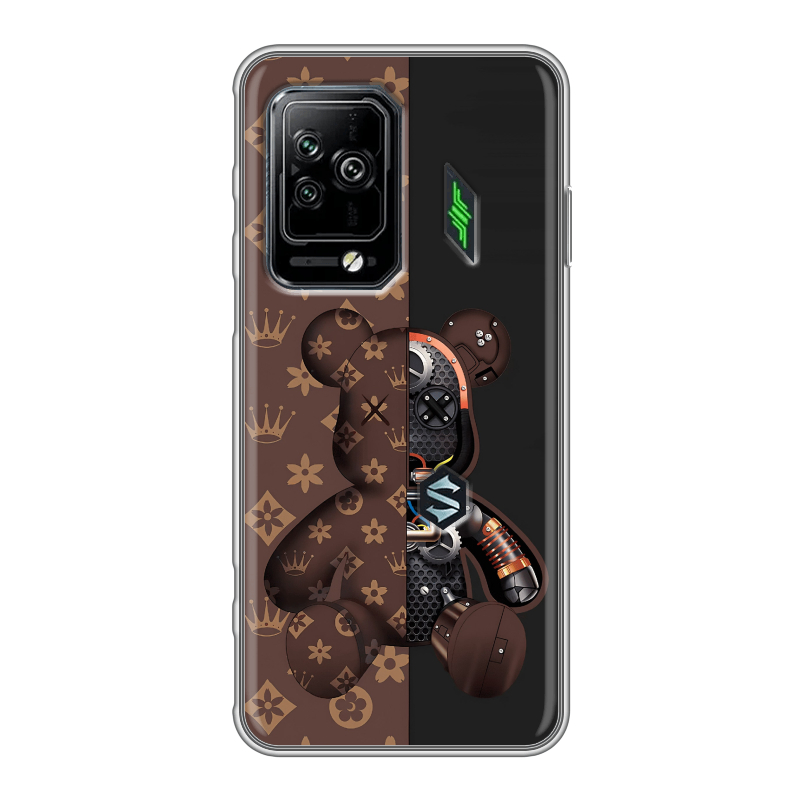 Силиконовый чехол на Xiaomi Black Shark 5 Pro с принтом Луи робот Силиконовый чехол на Xiaomi Black Shark 5 Pro с принтом Луи робот