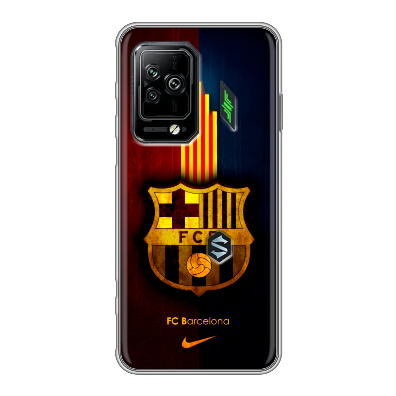 Силиконовый противоударный чехол на Xiaomi Black Shark 5 Pro с принтом Барселона Barcelona Силиконовый противоударный чехол на Xiaomi Black Shark 5 Pro с принтом Барселона Barcelona