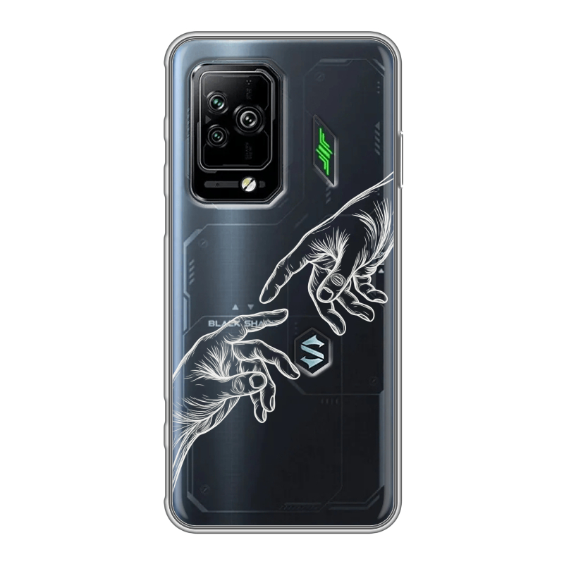 Силиконовый чехол на Xiaomi Black Shark 5 Pro с принтом Сотворение мира Силиконовый чехол на Xiaomi Black Shark 5 Pro с принтом Сотворение мира