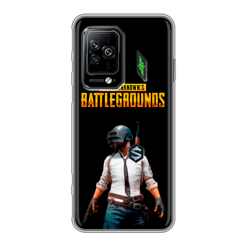 Силиконовый чехол на Xiaomi Black Shark 5 Pro с принтом PUGB ПАГБ Силиконовый чехол на Xiaomi Black Shark 5 Pro с принтом PUGB ПАГБ