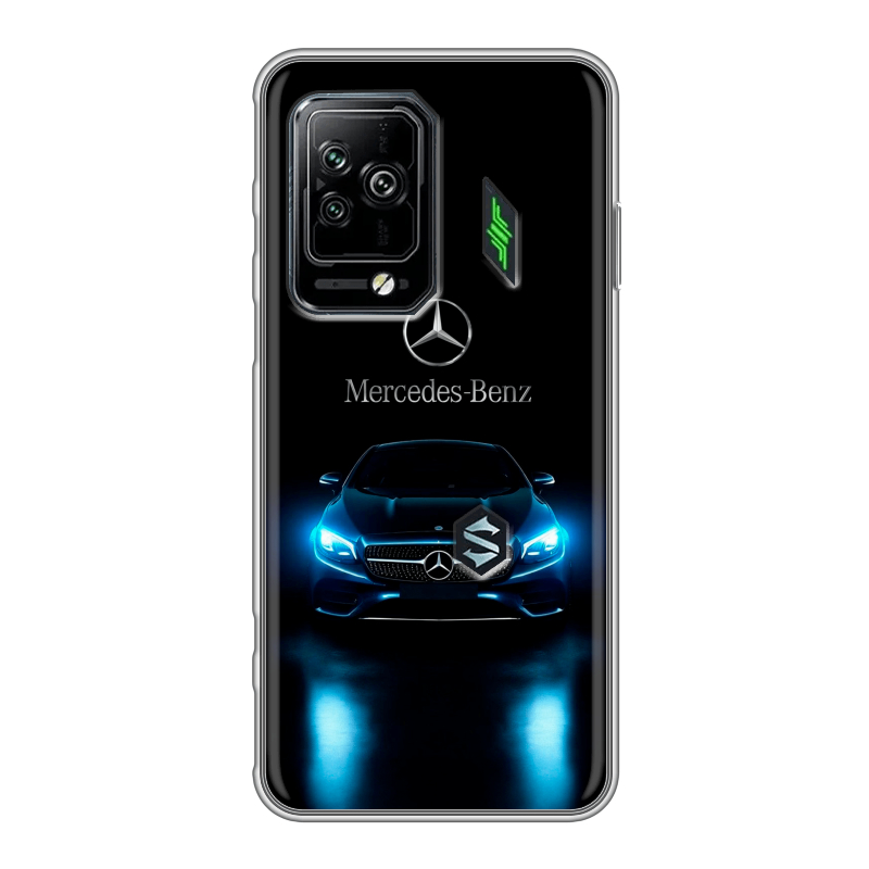 Силиконовый чехол на Xiaomi Black Shark 5 Pro с принтом Mercedes Мерседес Силиконовый чехол на Xiaomi Black Shark 5 Pro с принтом Mercedes Мерседес